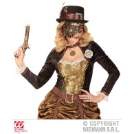 Maschera Mezzoviso Steampunk Rame di Widmann