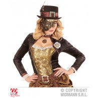 Maschera Mezzoviso Steampunk Rame di Widmann