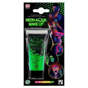 Aqua Make-Up Verde Fluorescente in Tubo 30 Ml di Widmann