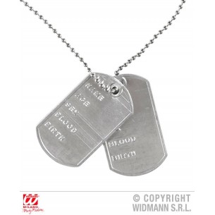 Collana Piastrine Militari di Widmann