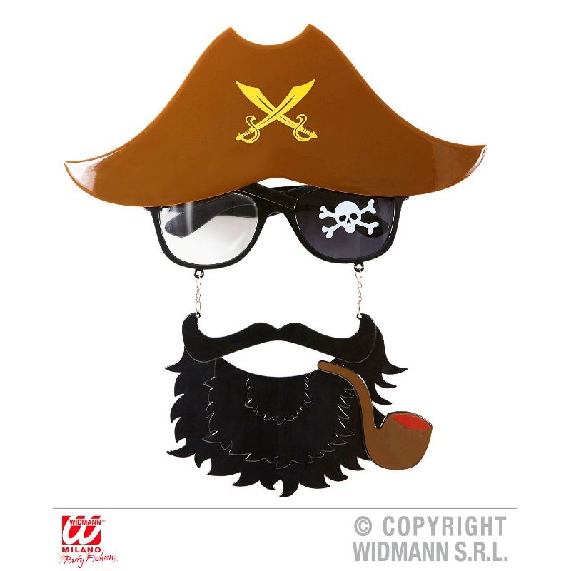 Occhiali Capitano Pirata con Barba di Widmann