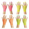 Guanti a Rete Senza Dita Fluorescenti Ass. in 4 Colori di Widmann
