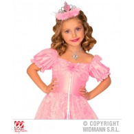 Tiara con Marabou e Bacchetta Magica Rosa di Widmann