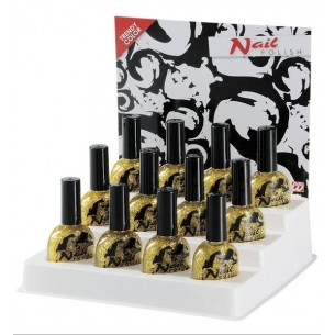 Smalto Glitter Oro Espositore -7ml di Widmann