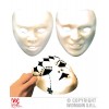 Maschera Bianca da Dipingere in Plastica - Ass. in 2 Modelli di Widmann