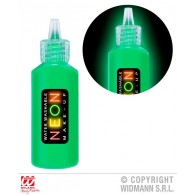 Make-Up Verde Fluorescente in Flacone Dispenser Lavabile ad Acqua di Widmann