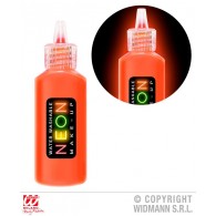 Make-Up Arancione Fluorescente Inflacone Dispenser Lavabile ad Acqua di Widmann
