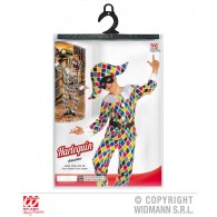 Arlecchino (Giacca. Pantaloni. Cintura. Cappello) (158 Cm / 11-13 Years) di Widmann