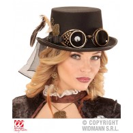 Cilindro Steampunk con Occhiali Edeco Meccanismo di Widmann