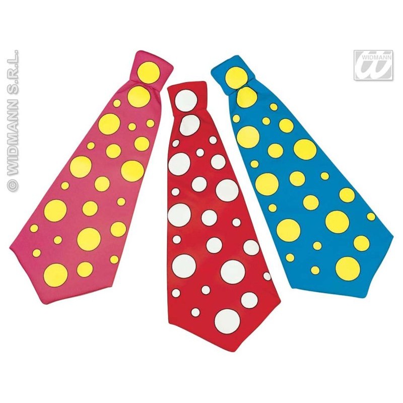 Maxi Cravatta Ass. in 3 Combinazioni di Colore di Widmann