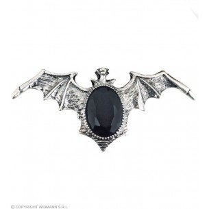 Anello Pipistrello Gotico con Gemma Nera di Widmann