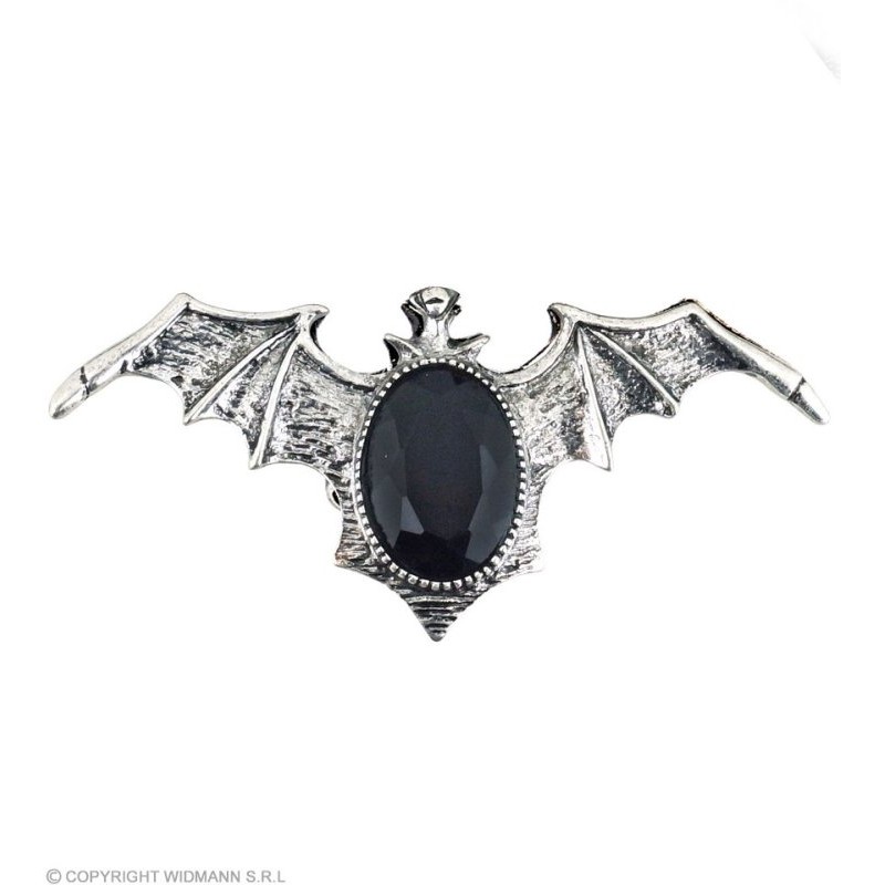 Anello Pipistrello Gotico con Gemma Nera di Widmann
