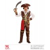 Capitano Pirata dei Caraibi (Camicia con Gilet, Pantaloni con Copristivali, Cintura, Fascia, Cappello) (158 Cm / 11-13 Years)