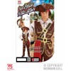 Capitano Pirata dei Caraibi (Camicia con Gilet, Pantaloni con Copristivali, Cintura, Fascia, Cappello) (158 Cm / 11-13 Years)