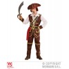Capitano Pirata dei Caraibi (Camicia con Gilet, Pantaloni con Copristivali, Cintura, Fascia, Cappello) (158 Cm / 11-13 Years)