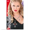 Collana Croce Gotica con Gemma Rossa di Widmann