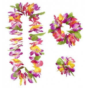 Set Hawaiano Maui (Collana. Corona. Braccialetto) di Widmann
