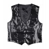 Gilet in Paillettes Nero da Uomo di Widmann