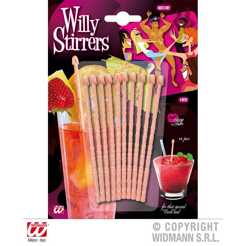 Agitatori Willy Set da 10 di Widmann