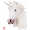Maschera Testa Completa Unicorno con Capelli in Peluche di Widmann