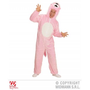 Plush Pink Lion (Hooded Jumpsuitwith Mask) di Widmann
