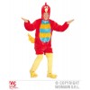 Uccello Rosso in Peluche Soft (Costume con Cappuccio e Maschera) di Widmann