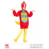 Uccello Rosso in Peluche Soft (Costume con Cappuccio e Maschera) di Widmann
