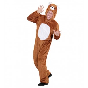 Orso in Peluche (Costume con Cappuccio e Maschera) di Widmann