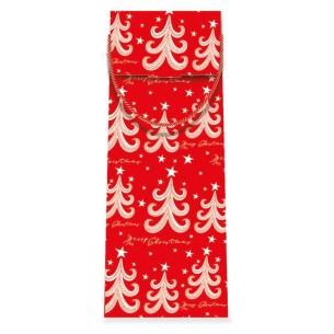 Shopper Wine Alberi Rosso in Cartone 35x11x9 B di Marpimar