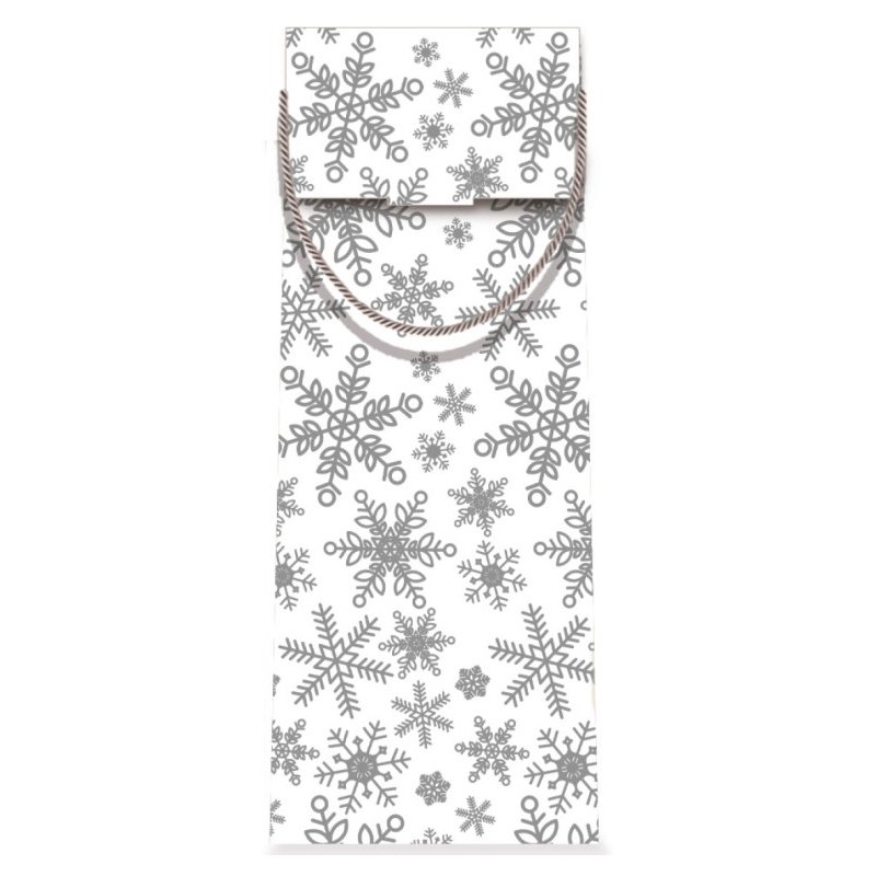 Shopper Wine Fiocchi di Neve in Cartone 35x11x9 B di Marpimar