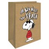 Shopper Peace Kraft Peanuts F.To 31,5x45x12 Xl di Marpimar