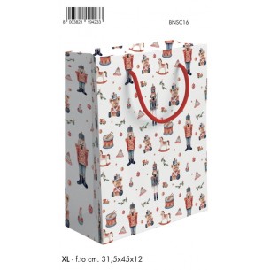Shopper Schiaccianoci Pattern 31,5x45x12 Xl di Marpimar