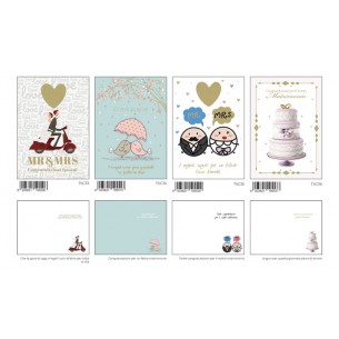 12 Bigl.Spec.Matrimonio C/Appl.+Foil di Marpimar