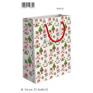 Shopper Gnomi C/Foil Oro 31,5x45x12 Xl di Marpimar