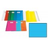 Coprimaxi in Pvc Goffrato Trasparente Turchese Fluo 180/260 My, Formato 21x30 Cm, con Alette e Tasca Portanome