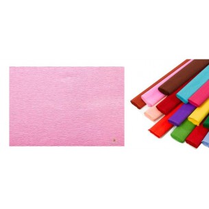 Rotolo di Carta Crespata 60gr Colore Rosa - Confezione da 10 Pezzi di Cartotecnica-Rossi