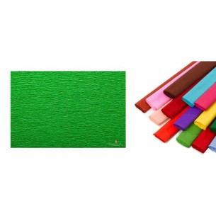 Rotolo di Carta Crespata 60gr Colore Verde Basilico - Confezione da 10 Pezzi di Cartotecnica-Rossi