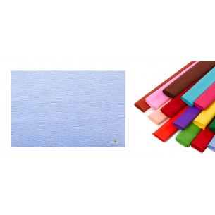 Rotolo di Carta Crespata 60gr Colore Azzurro/Lilla - Confezione da 10 Pezzi di Cartotecnica-Rossi