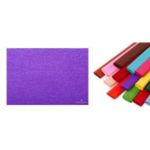 Rotolo di Carta Crespata 60gr Colore Viola - Confezione da 10 Pezzi di Cartotecnica-Rossi