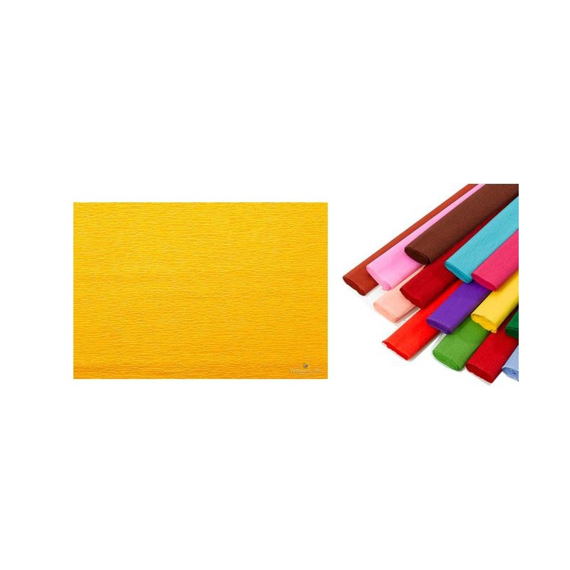 Rotolo di Carta Crespata 60gr Colore Arancione - Confezione da 10 Pezzi di Cartotecnica-Rossi