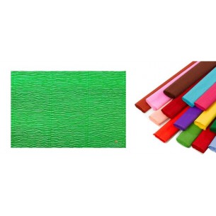 Rotolo di Carta Crespata 180gr Colore Verde - Confezione da 5 Pezzi di Cartotecnica-Rossi