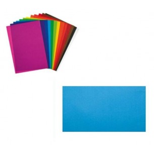 Confezione 24 Fogli Carta Velina 21 Gr Colore Azzurro Turchese di Cartotecnica-Rossi