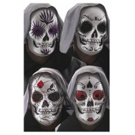 It Maschera Teschio in Plastica con Decorazioni Mod.Ass. C/Cav. di Carnival-Toys