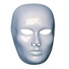 Maschera Viso Medio Bianco da Pitturare in Plastica con Cartellino/Etichetta di Carnival-Toys