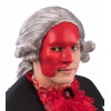 Maschera Mezzo Viso Rossa in Plastica con Cartellino/Etichetta di Carnival-Toys