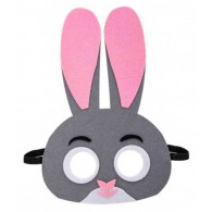 Maschera Coniglio Bimbo in Feltro in Busta C/Cav. di Carnival-Toys