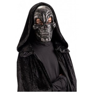 Maschera Scheletro Grigio in Plastica Rigida in Busta C/Cav. di Carnival-Toys