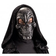 Maschera Scheletro Grigio in Plastica Rigida in Busta C/Cav. di Carnival-Toys