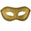 Maschera Oro in Plastica con Glitter in Busta C/Cav. di Carnival-Toys