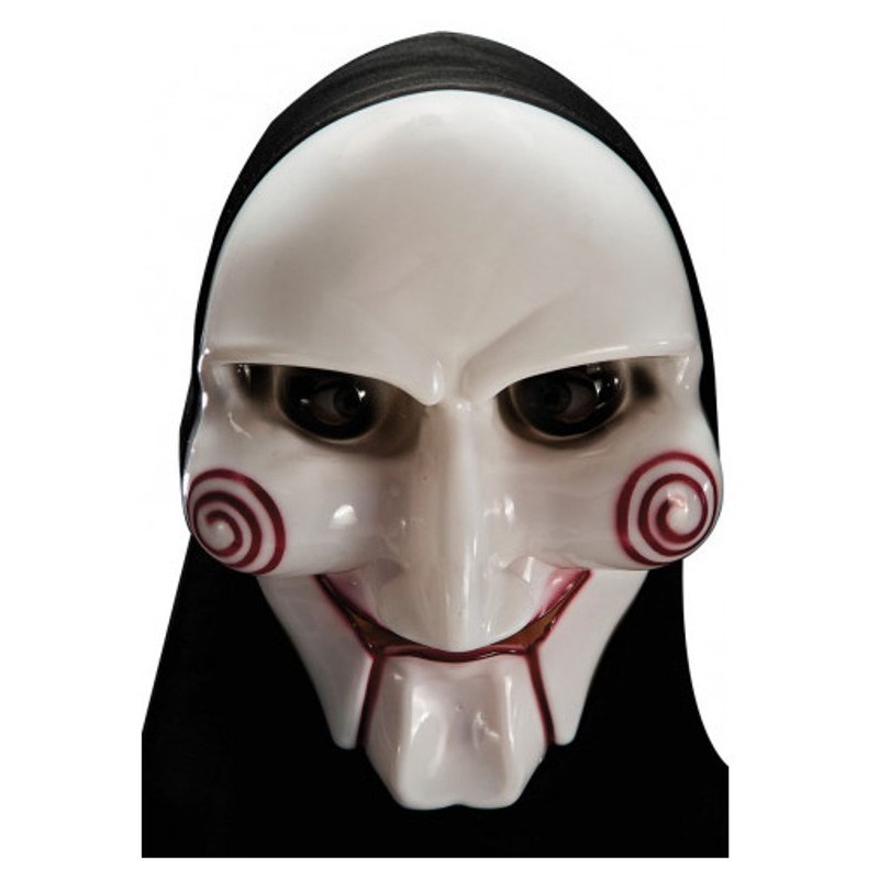 Maschera Fantasma in Plastica Rigida con Cappuccio su Cartoncino di Carnival-Toys